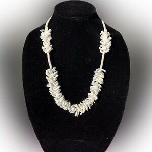 PANNEE by Panacea elegant genuine natural shell White Necklace 24”